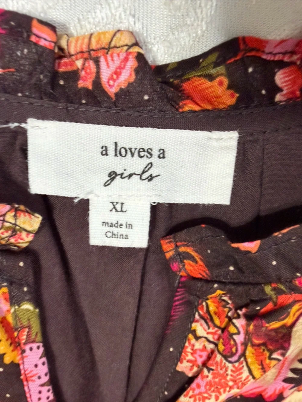 A Loves A Girls Tiered Bohemian Ruffle Sleeveless Dress Size XL